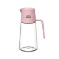 thumbnail image 1 of Automatic Opening Glass Oil Bottle-550ml650ml Large Capacity Kitchen Oil Pot Drip-Free Spout Clear Glass Seasoning Dispenser for Cooking & Frying, 1 of 2