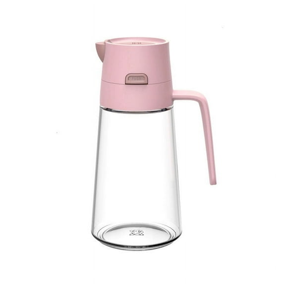 Automatic Opening Glass Oil Dispenser Bottle | 550Ml/650Ml Large Capacity Kitchen Oil Pot | Drip-Free Spout for Precise Pouring | Transparent Glass Seasoning Container for Household Use