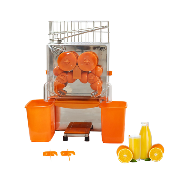Automatic Orange Squeezer Machine Citrus Lemon Juice Extractor with Two Basket