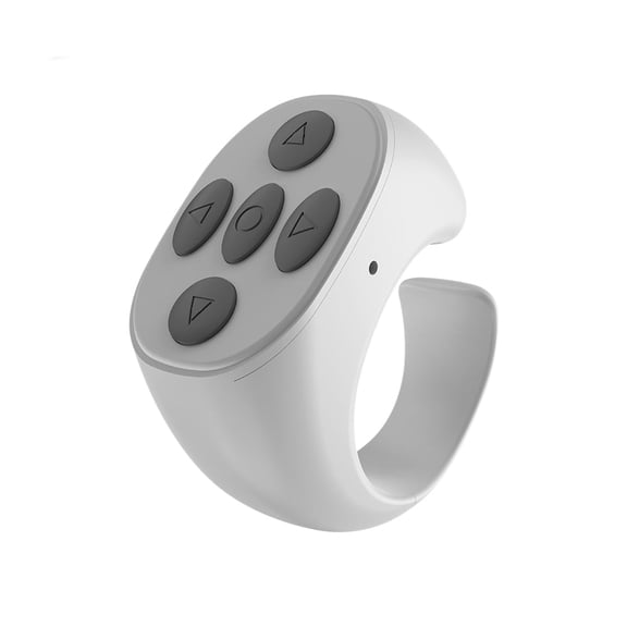 Automatic Page Turner Browsing for Phone for TikTok Portable Wireless Bluetooth-Compatible Scrolling Ring Remote Control Fingertip Selfie Video Controller