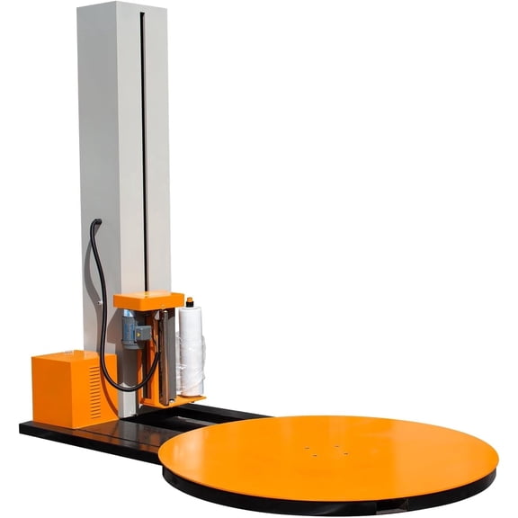 HPDMC Industrial Pallet Wrapping Machine - Heavy Duty Automatic Turntable Stretch Wrapper - 65 inch Diameter - 4400 Lbs Capacity - 110V