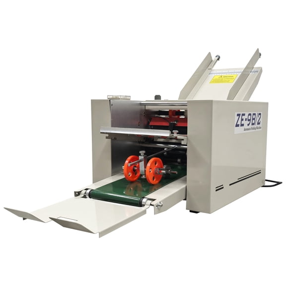 Automatic Paper Folding Machine 110V Max 262ft/min Auto Count with 2 Trays for 2*2.7in to 8.3*16.5in Document Business Letter