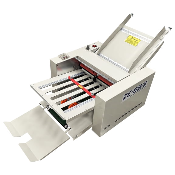 Automatic Paper Folding Machine Digital Paper Folder Dual Folding Trays with Adjustable Speed and Counting Function 110V
