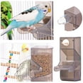 Automatic Parrot Feeder Accessory Spill Proof Bird Food Dispenser For