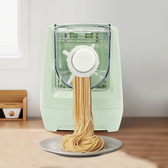Automatic Pasta Maker Machine with 13 Molds, 260W Electric Noodle Maker for Fresh Homemade Pasta Green, LED Display & Dishwasher-Safe Parts