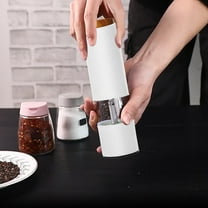 Automatic Pepper Grinder, Stainless Steel, Adjustable Thickness, One-Button Operation, Easy Refill, Suitable for Kitchen, Mother's Day Gift