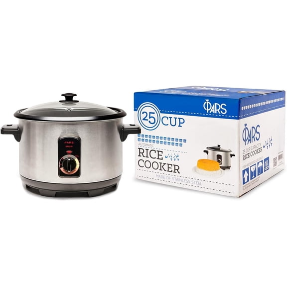 Automatic Persian Rice Cooker - Tahdig Rice Maker Perfect Rice Crust, 25 Cup