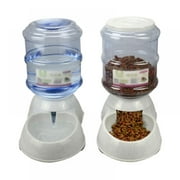 Automatic Pet Auto Feeder Dog Cat Food Dispenser Waterer Feeding Dish Bowl 3.8L