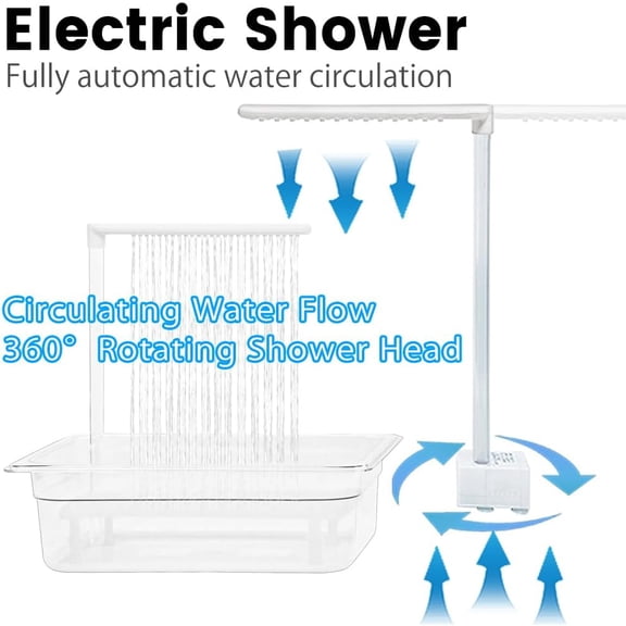 Automatic Pet Bird Bath with Water Pressure Controller for Parakeets, Cockatiels, and Other Large Birds