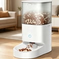 thumbnail image 1 of Automatic Pet Feeder 4L Timed, Elevated Stand with Stainless Steel & Ceramic Bowl, Smart App Control for Cats Dogs Dry Food, Surge Protection & Battery Backup, 1 of 5