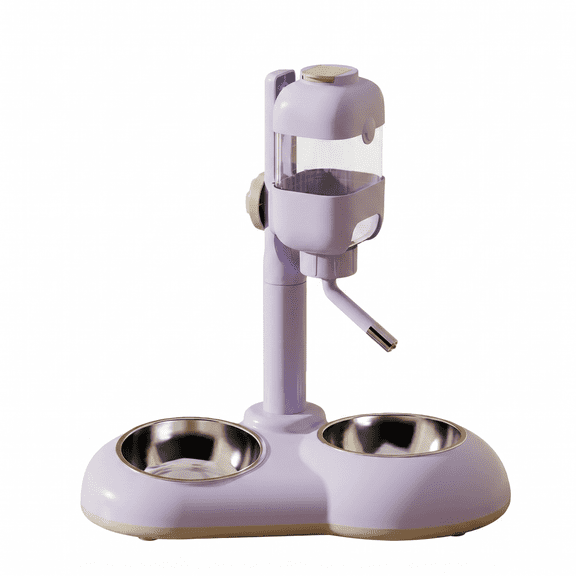 Automatic Pet Feeder, Smart Food Dispenser for Cats and Dogs, Programmable Portion Control with Timer, Stainless Steel Bowl, Dual Power Supply (Battery/Adapter) for Dry Food