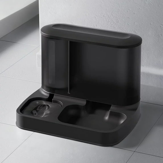 Automatic Pet Feeder and Water Dispenser,2-in-1 Combo Auto Food Water Bowl for Cats and Small Dogs, Travel-Friendly Dry Food Dispenser with Smooth Edges for Indoor Kittens,Puppies, and Small Animals