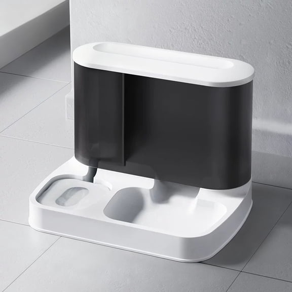 Automatic Pet Feeder and Water Dispenser,2-in-1 Combo Auto Food Water Bowl for Cats and Small Dogs, Travel-Friendly Dry Food Dispenser with Smooth Edges for Indoor Kittens,Puppies, and Small Animals