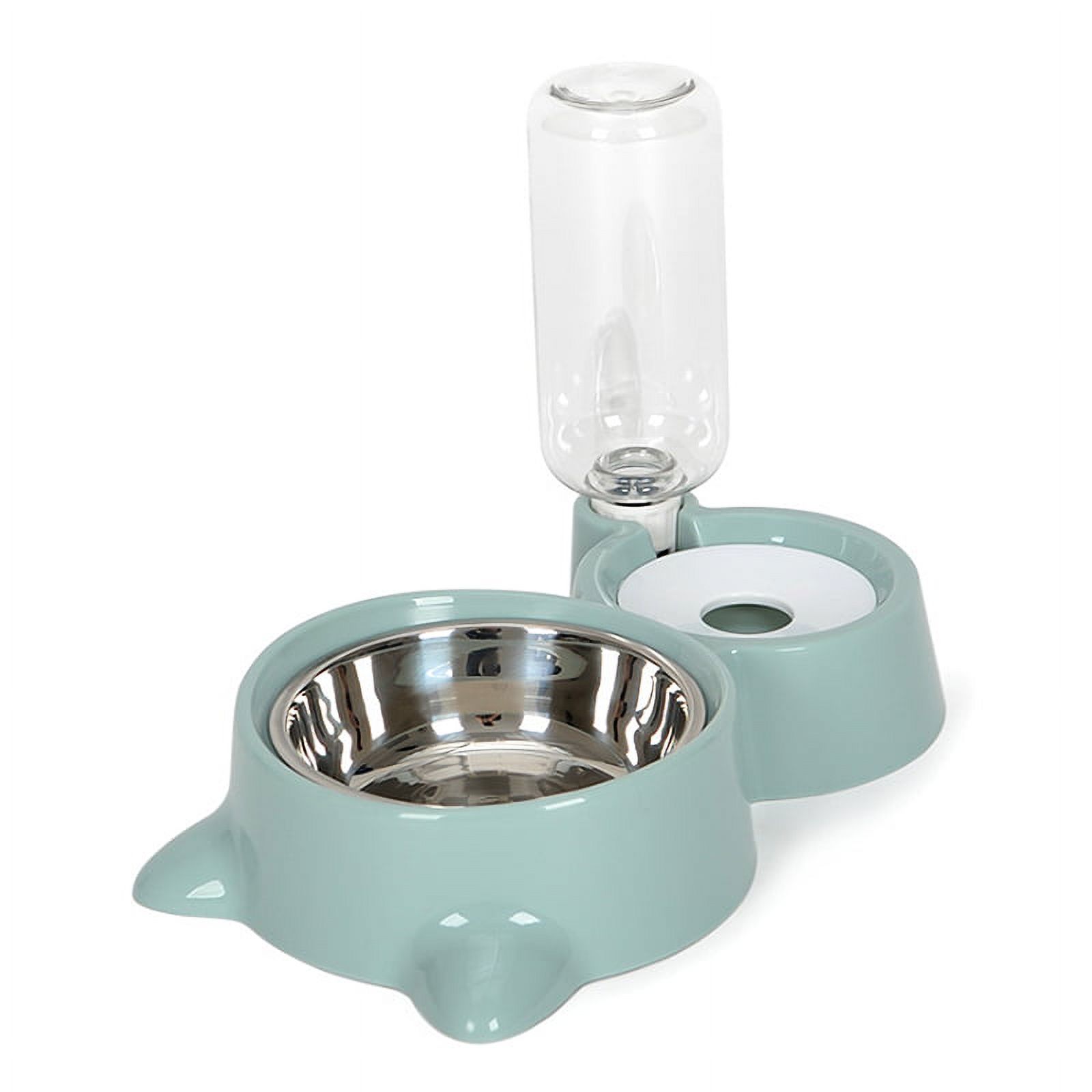 Automatic Pet Feeder Water Dispenser Cat Dog Drinking Bowl Dogs Feeder Dish Double Bowl;Automatic Pet Feeder Water Dispenser Cat Dog Drinking Bowl Dogs Feeder Dish - image 1 of 8