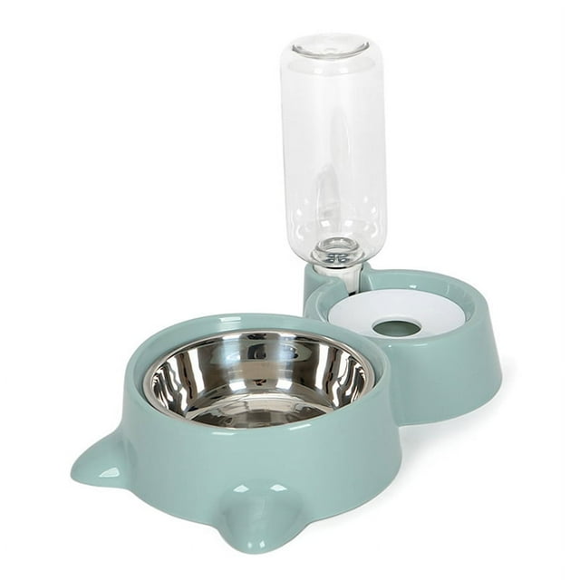 Automatic Pet Feeder Water Dispenser Cat Dog Drinking Bowl Dogs Feeder Dish Double Bowl;Automatic Pet Feeder Water Dispenser Cat Dog Drinking Bowl Dogs Feeder Dish