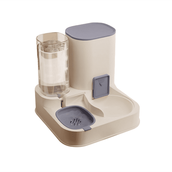 Automatic Pet Feeder and Water Food Dispenser,100% BPA-Free,Gravity Refill,Self Feeding Cat Food and Water Dispenser Set for Small Large Pets Puppy Kitten Rabbit Bunny(10"×10"×11",Blue)