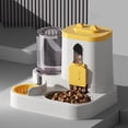 thumbnail image 1 of Automatic Pet Feeder, Yellow 1Pc, Self-Filling Food Dispenser For Dogs & Cats, Automatic Pet Bowl Feeding Station With Large Capacity Water & Food Storage, Ideal For Pet Owners, 1 of 7