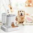 thumbnail image 1 of Automatic Pet Feeder and Water Dispenser, Double Bowl Design with Continuous Flow, Non-Slip Base for Cats and Dogs, 1 of 9