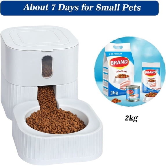 Automatic Pet Feeder for Cats and Dogs 2L Capacity Pet Feeder Dry Food Dispenser