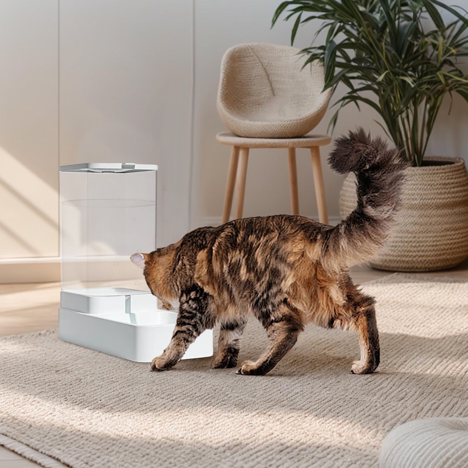 Automatic Pet Feeder with Timer, Large Capacity Smart Cat Dog Food Dispenser for Cats & Dogs, Programmable Meals