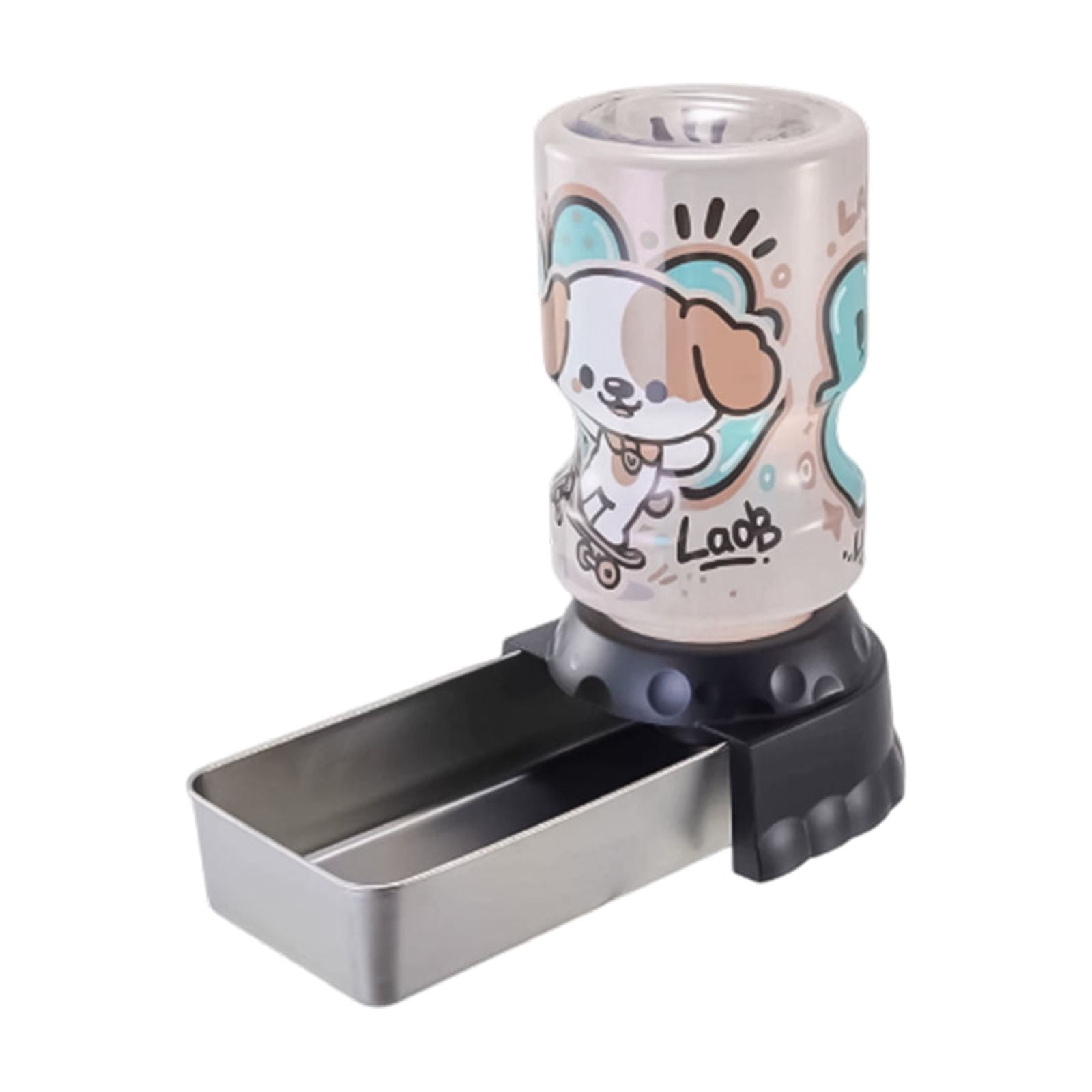 Automatic Pet Water Dispenser, Stainless Steel Dog Water Bowl, Gravity Water Feeder for Cats and Dogs, Self-Filling Drinking Fountain for Home