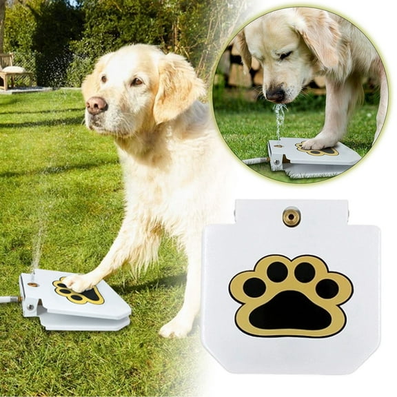 Automatic Pet Water Dispenser with Leak Proof Stainless Steel Bottle for Indoor Outdoor Use - Auto Hydration Solution for Cats Dogs