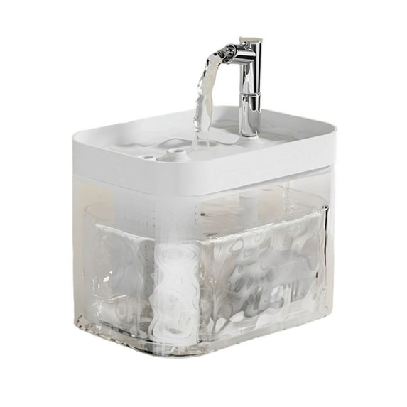 Automatic Pet Water Dispenser With USB Port Cat Dog Drinking Indoor Outdoor Filtered Circulating Water Dispenser Outdoor Cat Food Automatic Water Bowl for Dog Crate Small Metal Water Jug