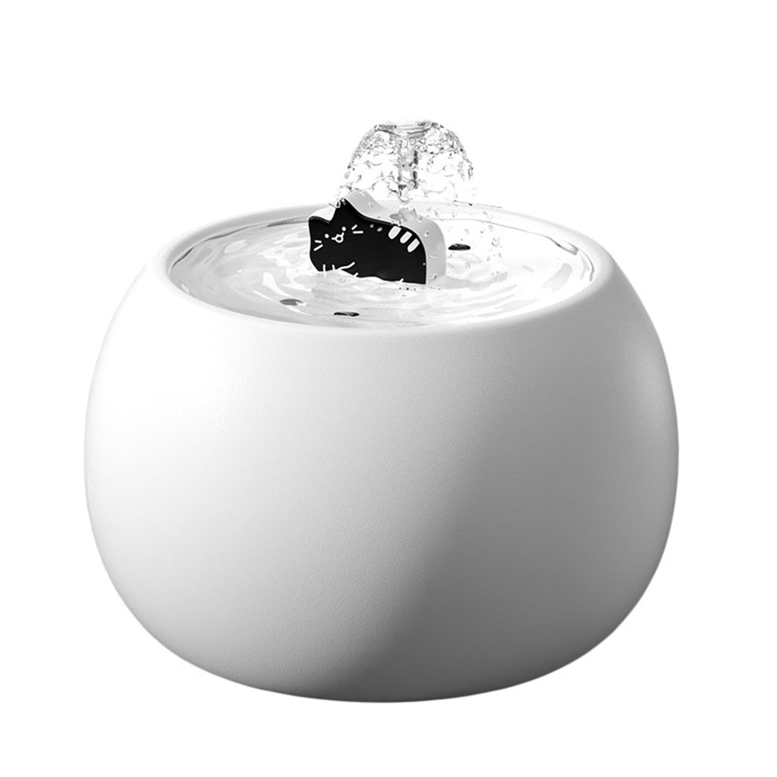 Automatic Pet Water Fountain - 1L/34oz Motion-Activated Drinking Fountain for Cats & Small Dogs - Multi-Layer Filter System - Indoor/Outdoor Water Dispenser Bowl