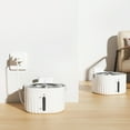 thumbnail image 1 of HANAMYA Automatic Pet Water Fountain, White, 1 of 3
