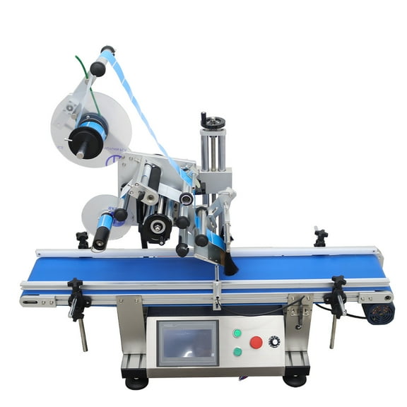 Automatic Plane Labeling Machine Desktop Conveyor Label Applicator 25-50PCS/min
