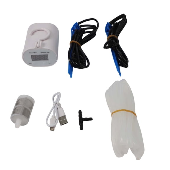 Automatic Plant Flower Watering Pump 2/8/12 Head Pump Timer Watering Tool Kit