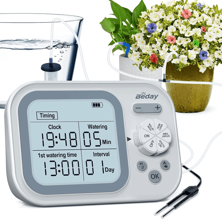 Automatic Plant Waterer Indoor Self Watering System for 15 Potted Plants,  Auto Drip Irrigation Kit Programmable Water Timer with Smart Humidity  Detection - Walmart.com