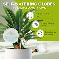 Automatic Plant Watering Globes - 500ml Large Capacity Self-Watering Spikes for Indoor Outdoor Plants, Succulents, Potted Flowers & Garden Irrigation Sy
