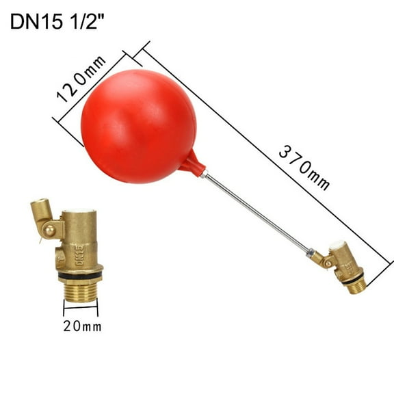 Automatic Plastic Float Valve for Water Tank Level Control,Brass Body with Adjustable Settings