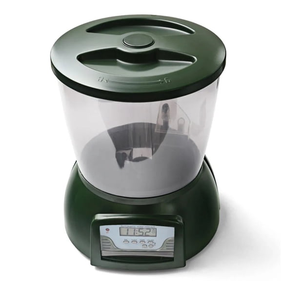 Automatic Pond Feeder Food Dispenser Digital Aquarium Timer Method Feeder With LCD Aquarium Accessories ,Easy to Install