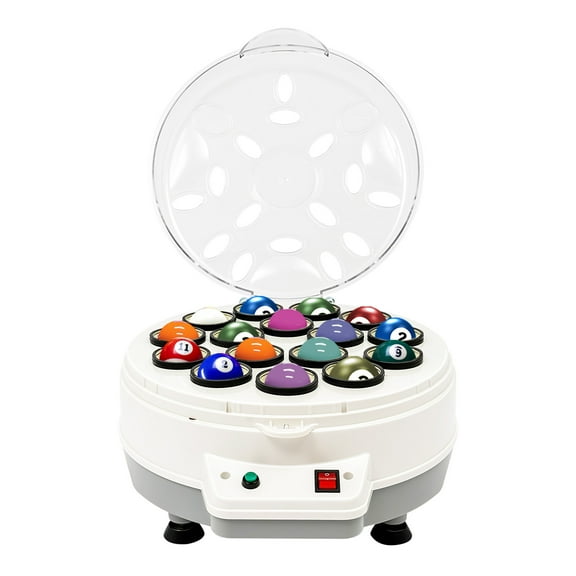 Automatic Pool Balls Cleaner, 110V 180W Electric Billiards Washing Machine, Sturdy Billiard Table Ball Cleaning Machine for Billiards 16 Balls