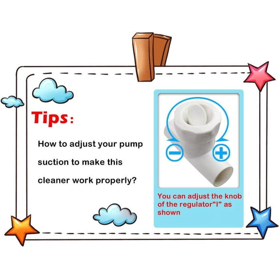 Automatic Pool Vacuum Cleaner for In-Ground Swimming Pools with Extra Hoses & Diaphragms - Efficient Wall Climbing Suction Cleaner