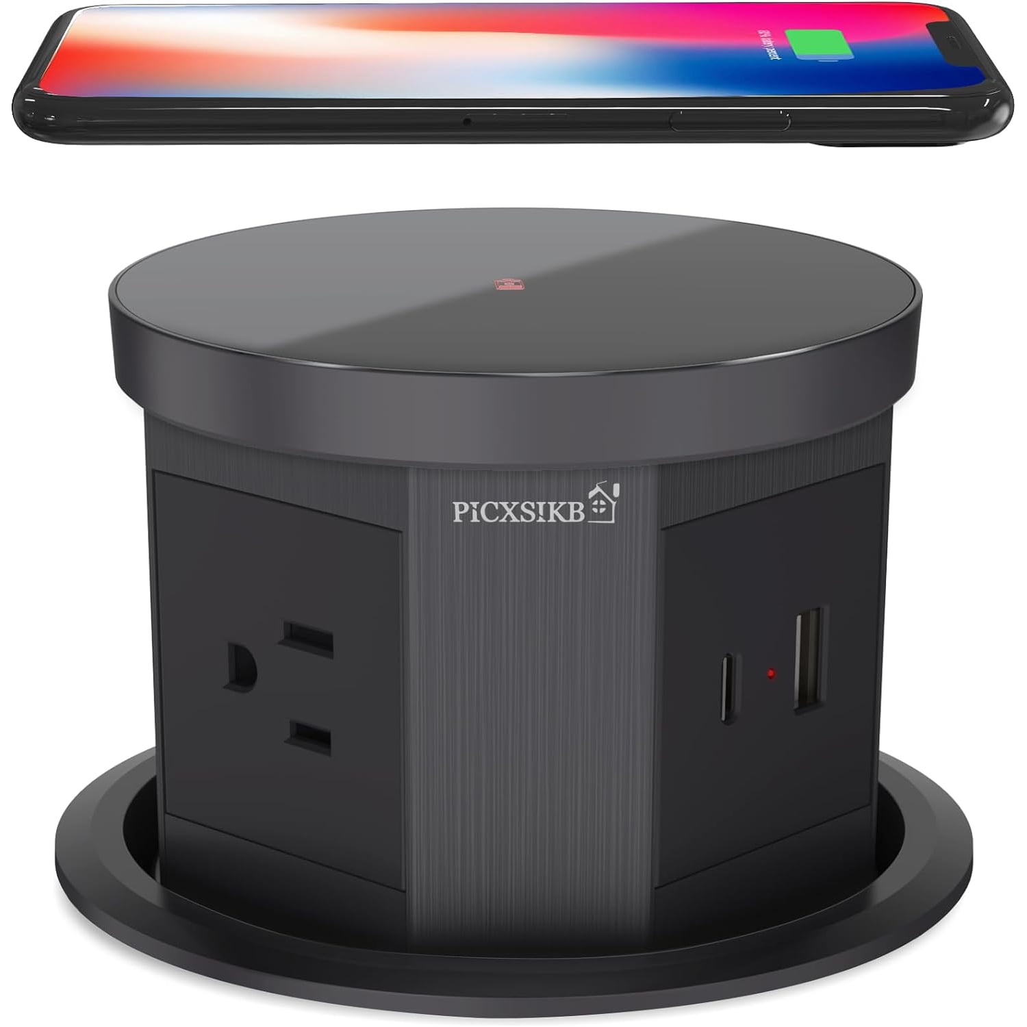 Countertop Plug In Automatic Pop Up Outlet, 4.33 inch Pop Up Outlet for Countertop with ...