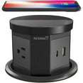 thumbnail image 1 of Automatic Pop Up Outlet, 4.33 inch Pop Up Outlet for Countertop with 15W Wireless Charger 3 AC Plug 1 USB-A 1 USB-C Hidden Outlet 5 FT Cord for for Kitchen/Home/Office, 1 of 7