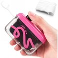 thumbnail image 1 of Automatic Pop-Up Floss Dispenser,50 Dental Floss Picks Included,Refillable Floss Holder,Portable Travel Floss Case,Toothpick Storage Organizer for Home Travel Hotel Oral Care (Pink), 1 of 8