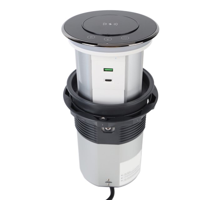 Automatic Pop Up Power Strip,Retractable Recessed Power With 3 Outlets