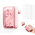 thumbnail image 1 of Automatic Pop-up Portable Floss Dispenser with 50 Pcs Dental Floss, Refillable for Home, Restaurant, and On-the-Go Oral Care (Green), 1 of 8