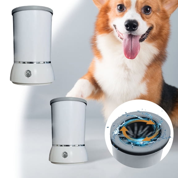 Automatic Portable USB Rechargeable Pet Washer and Massager Silicone Brush for Grooming and Cleaning