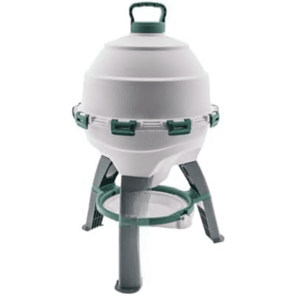 Automatic Poultry Drinker 6 Gallon 22.7 L Gravity-Fed Chicken Waterer for Coop UV-Stabilized Plastic Chicken Water Feeder Easy-Clean, Top-Fill Water Dispenser for Chickens & Ducks