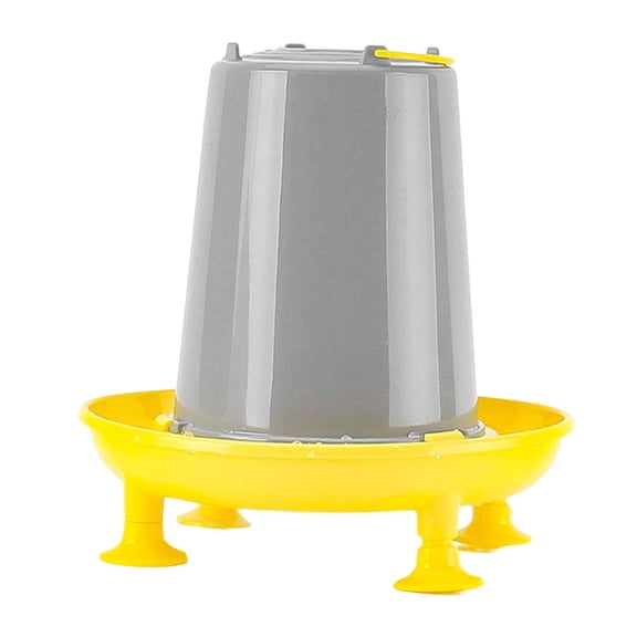 Automatic Poultry Drinker Bird Water Feeder Bird Waterer for Backyard Quail Yellow