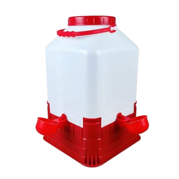 Automatic Poultry Feeder Waterer Anti-Spill Design for Chickens Ducks Geese Coops