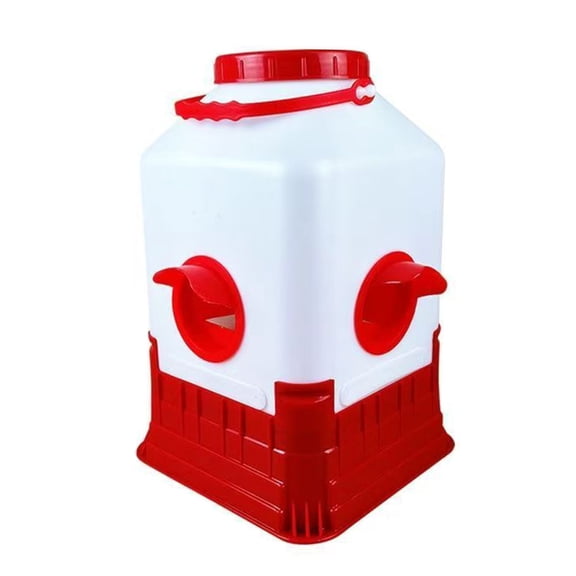 Automatic Poultry Feeder Waterer Anti-Spill Design for Chickens Ducks Geese Coops