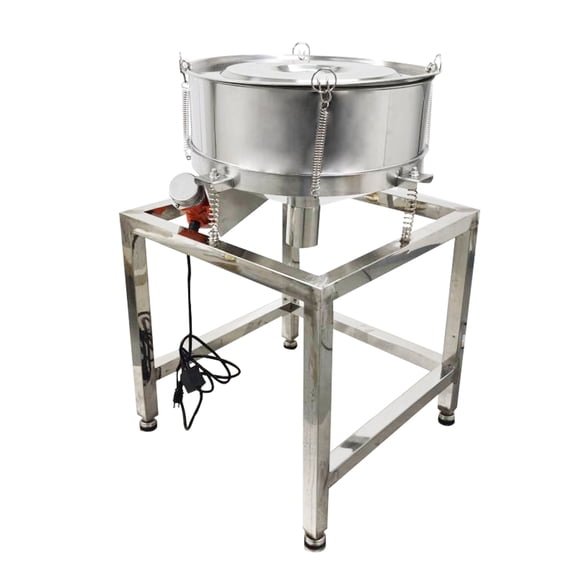 Automatic Powder Sifter Machine Electric Sieve Shaker with 50 Mesh Screen and Lid 110V