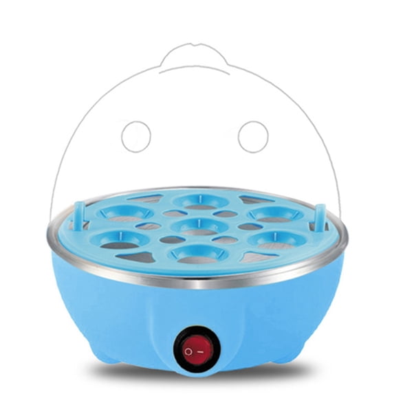 Automatic Power-Off Egg Cooker Household Multifunctional Steamed Egg Milk Frozen Egg Cooker Breakfast Artifact US Plug