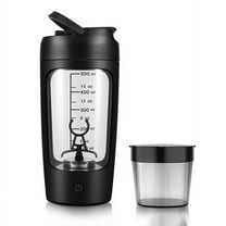Automatic Protein Shaker Bottle, Fully Stirring Shaking Cup with Powder Box, Portable Protein Mixer, Gym Fitness Shaker, Compact Travel Mixing Cup for Pre-workout Drinks